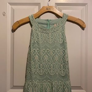 Halter style mint green dress